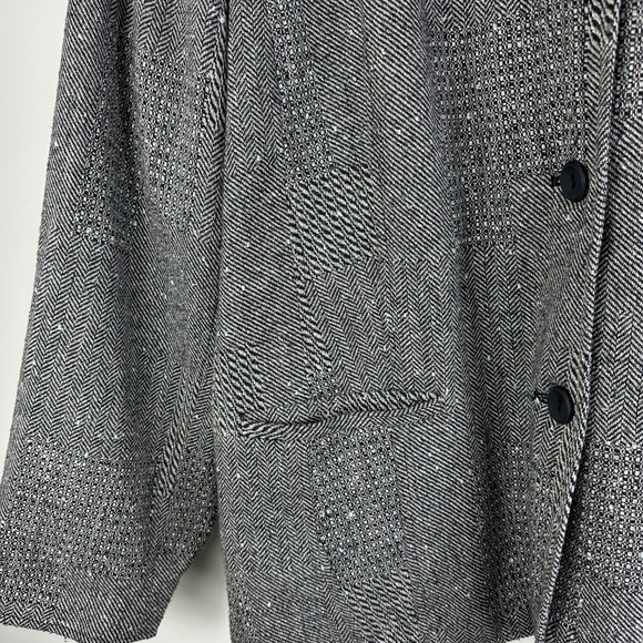 Coldwater Creek Jacket Blazer Coat Sz 3X 22 24 Wool Blend Black Sparkle Tweed - Picture 4 of 8
